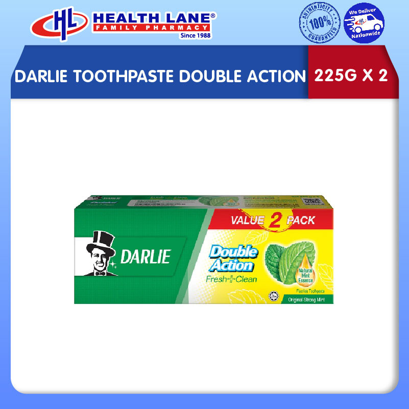 DARLIE TOOTHPASTE DOUBLE ACTION (225Gx2)